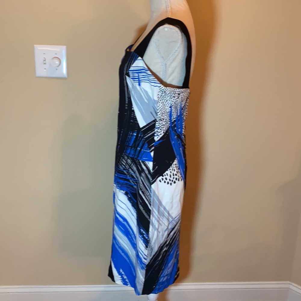 Milly Abstract Print Wide Strap Dress - Picture 2 of 11
